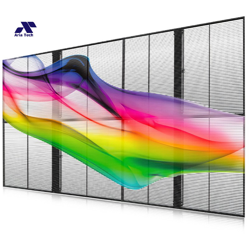 اجزای داخلی نمایشگر ترنسپرنت LED با ضخامت کم و نصب آسان