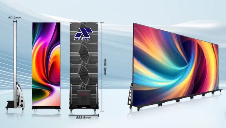 نصب سریع استند دیجیتال پرتابل بدون نیاز به ابزار