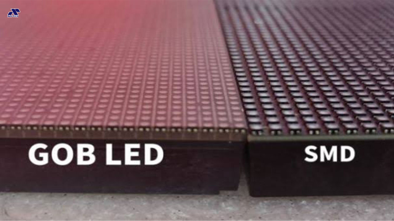 مقایسه تصویری تفاوت GOB و SMD در نمایشگرهای LED